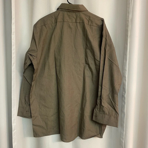 NWT Dickies men’s  button down shirt size XL-Reg Brown checked - Picture 2 of 7